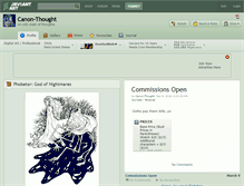 Tablet Screenshot of canon-thought.deviantart.com