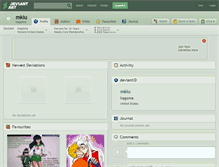 Tablet Screenshot of mkiu.deviantart.com