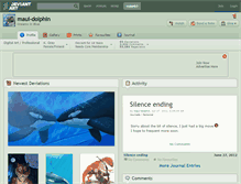 Tablet Screenshot of maui-dolphin.deviantart.com