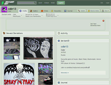 Tablet Screenshot of cobr13.deviantart.com
