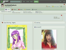 Tablet Screenshot of beyblade0sakura.deviantart.com