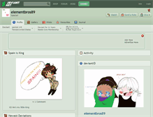 Tablet Screenshot of elementbros89.deviantart.com