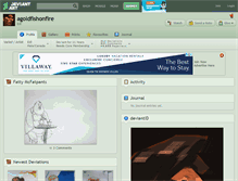 Tablet Screenshot of agoldfishonfire.deviantart.com