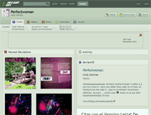 Tablet Screenshot of perfectwoman.deviantart.com