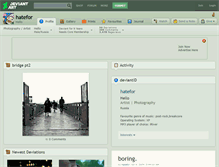 Tablet Screenshot of hatefor.deviantart.com