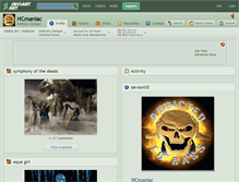Tablet Screenshot of hcmaniac.deviantart.com