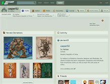 Tablet Screenshot of caspersu.deviantart.com