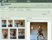 Tablet Screenshot of cosplayquest.deviantart.com