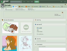 Tablet Screenshot of de-lado.deviantart.com