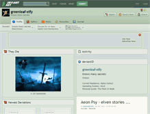 Tablet Screenshot of greenleaf-elfy.deviantart.com