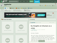 Tablet Screenshot of angelbattler.deviantart.com