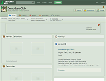 Tablet Screenshot of demo-boys-club.deviantart.com