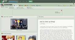 Desktop Screenshot of christenlanger.deviantart.com