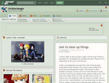 Tablet Screenshot of christenlanger.deviantart.com