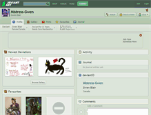 Tablet Screenshot of mistress-gwen.deviantart.com