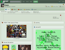 Tablet Screenshot of klaien.deviantart.com