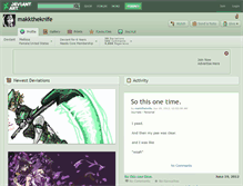Tablet Screenshot of makktheknife.deviantart.com