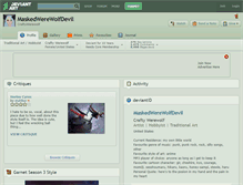 Tablet Screenshot of maskedwerewolfdevil.deviantart.com
