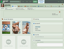 Tablet Screenshot of dollchild.deviantart.com