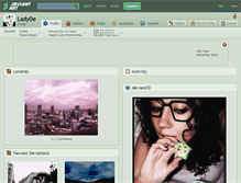 Tablet Screenshot of ladyde.deviantart.com
