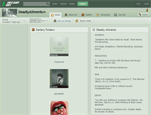 Tablet Screenshot of deadlyailments.deviantart.com