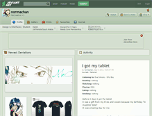 Tablet Screenshot of normachan.deviantart.com