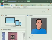 Tablet Screenshot of josnic872.deviantart.com