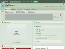 Tablet Screenshot of jolly-phantom.deviantart.com