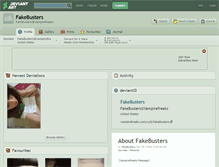 Tablet Screenshot of fakebusters.deviantart.com