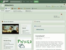 Tablet Screenshot of debaucherry.deviantart.com