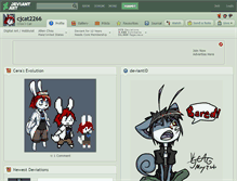 Tablet Screenshot of cjcat2266.deviantart.com