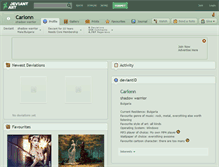 Tablet Screenshot of carlonn.deviantart.com