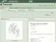 Tablet Screenshot of darklycutegirl.deviantart.com