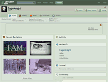 Tablet Screenshot of eagleknight.deviantart.com