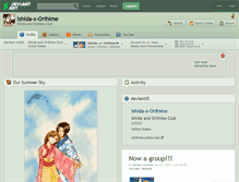 Tablet Screenshot of ishida-x-orihime.deviantart.com