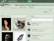 Tablet Screenshot of gryfalck.deviantart.com