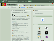 Tablet Screenshot of deviantartistsfr.deviantart.com