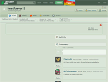 Tablet Screenshot of heartforever12.deviantart.com