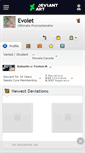 Mobile Screenshot of evolet.deviantart.com