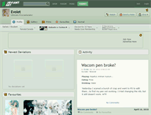 Tablet Screenshot of evolet.deviantart.com