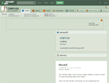 Tablet Screenshot of chiky-uu.deviantart.com