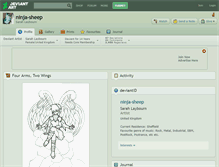 Tablet Screenshot of ninja-sheep.deviantart.com