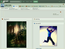 Tablet Screenshot of cyan-rose.deviantart.com