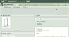 Desktop Screenshot of jane-austen-fans.deviantart.com