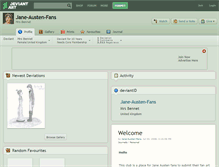 Tablet Screenshot of jane-austen-fans.deviantart.com