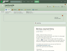 Tablet Screenshot of laurilover86.deviantart.com