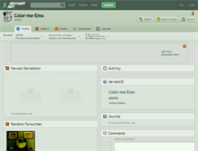 Tablet Screenshot of color-me-emo.deviantart.com