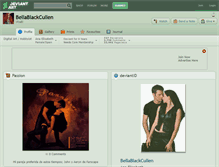 Tablet Screenshot of bellablackcullen.deviantart.com