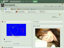 Tablet Screenshot of jenna-superstar.deviantart.com