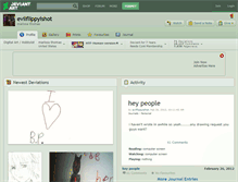 Tablet Screenshot of evilflippyishot.deviantart.com